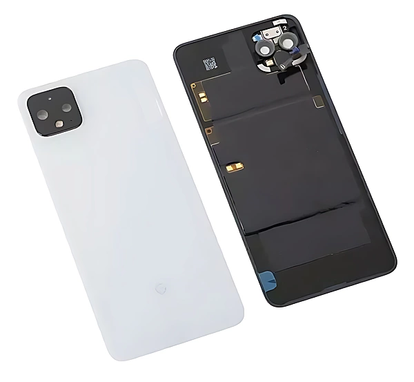 Google Pixel 4 XL - Replacement Battery Cover With Camera Lens NFC Wireless Charging & Adhesive - Clearly White
