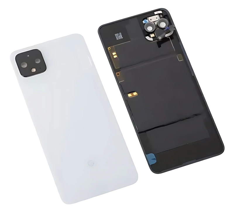 Google Pixel 4 XL - Replacement Battery Cover With Camera Lens NFC Wireless Charging & Adhesive - Clearly White