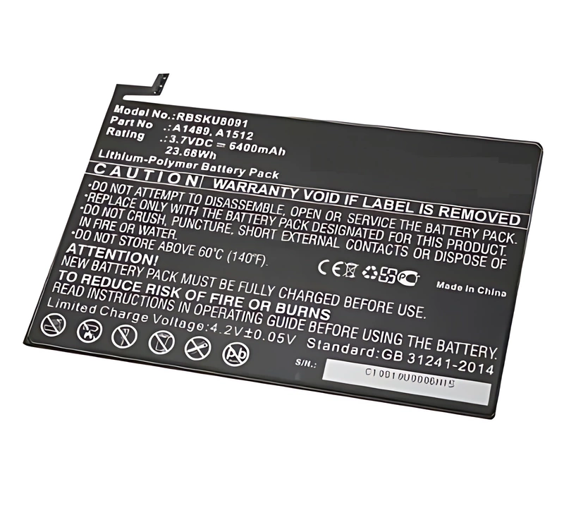 For iPad Mini 2 - Mini 3 - Replacement Battery A1489 A1512 - 6400mAh 3.7V
