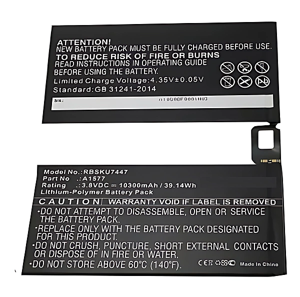 For iPad Pro 12.9 (2015) - Replacement Battery A1577 10300mAh 4.35V