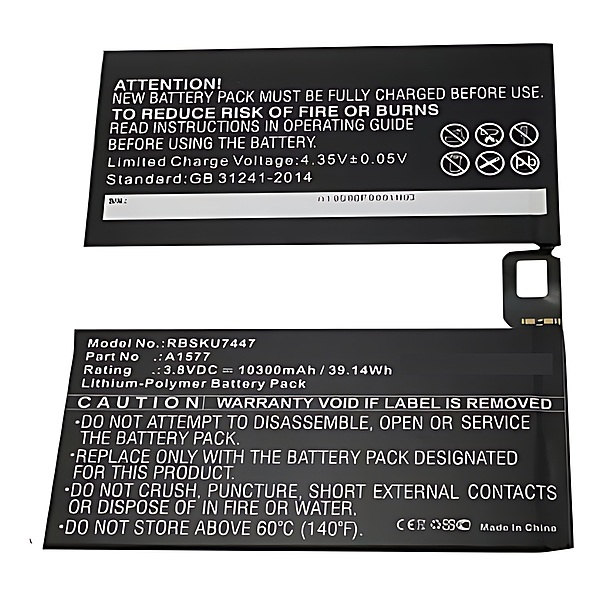 For iPad Pro 12.9 (2015) - Replacement Battery A1577 10300mAh 4.35V