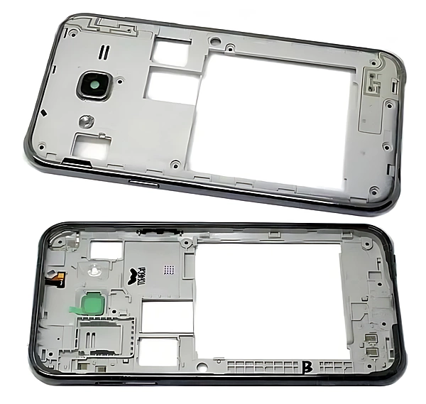For Samsung J210 , J2 2016 - Replacement Bezel Surround With Lens - Silver