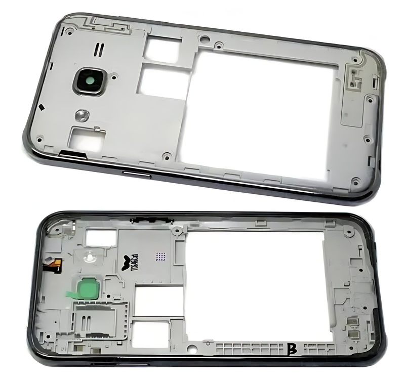 For Samsung J210 , J2 2016 - Replacement Bezel Surround With Lens - Silver