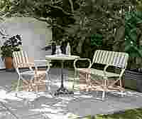Rattan Bistro Exterior Bench