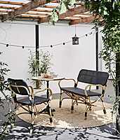 Rattan Bistro 2 Seater Bench Rattan Bistro 2 Seater Bench