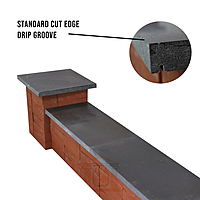 Black Basalt Pier Caps 3cm Black Basalt Pier Caps 3cm