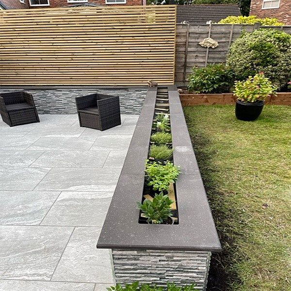 Black Basalt Wall Coping (3cm thick)