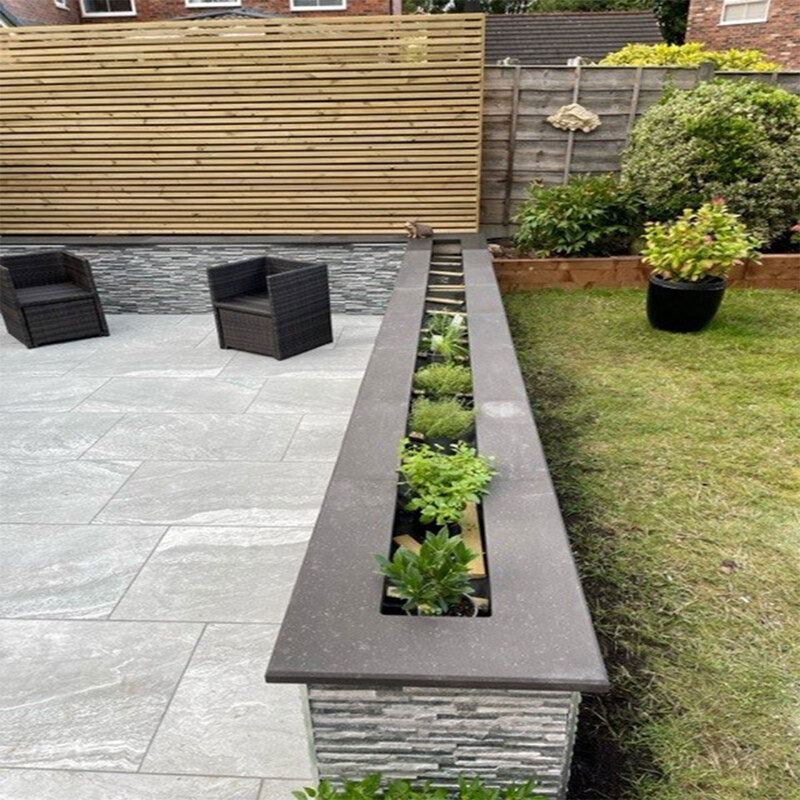 Black Stone Wall Coping