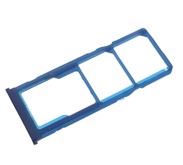 For Samsung Galaxy A40s - Replacement Dual SIM & SD Card Tray - Blue