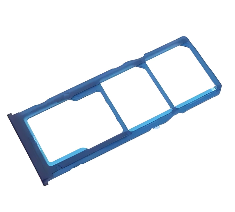 For Samsung Galaxy A40s - Replacement Dual SIM & SD Card Tray - Blue