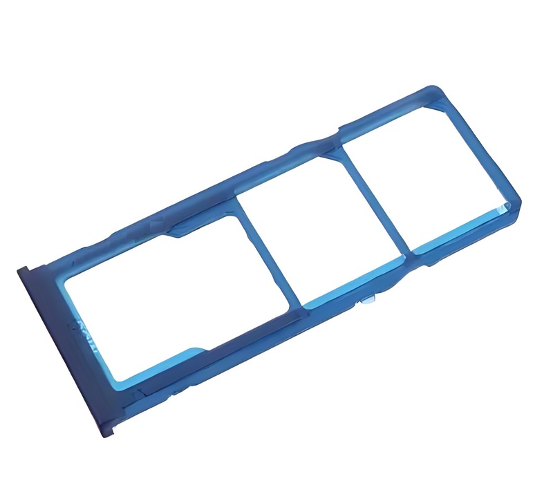 For Samsung Galaxy A40s - Replacement Dual SIM & SD Card Tray - Blue