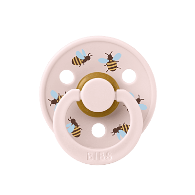 BIBS Pacifier Studio Colour 2 PACK Bumblebee Latex size 2 Ivory Mix