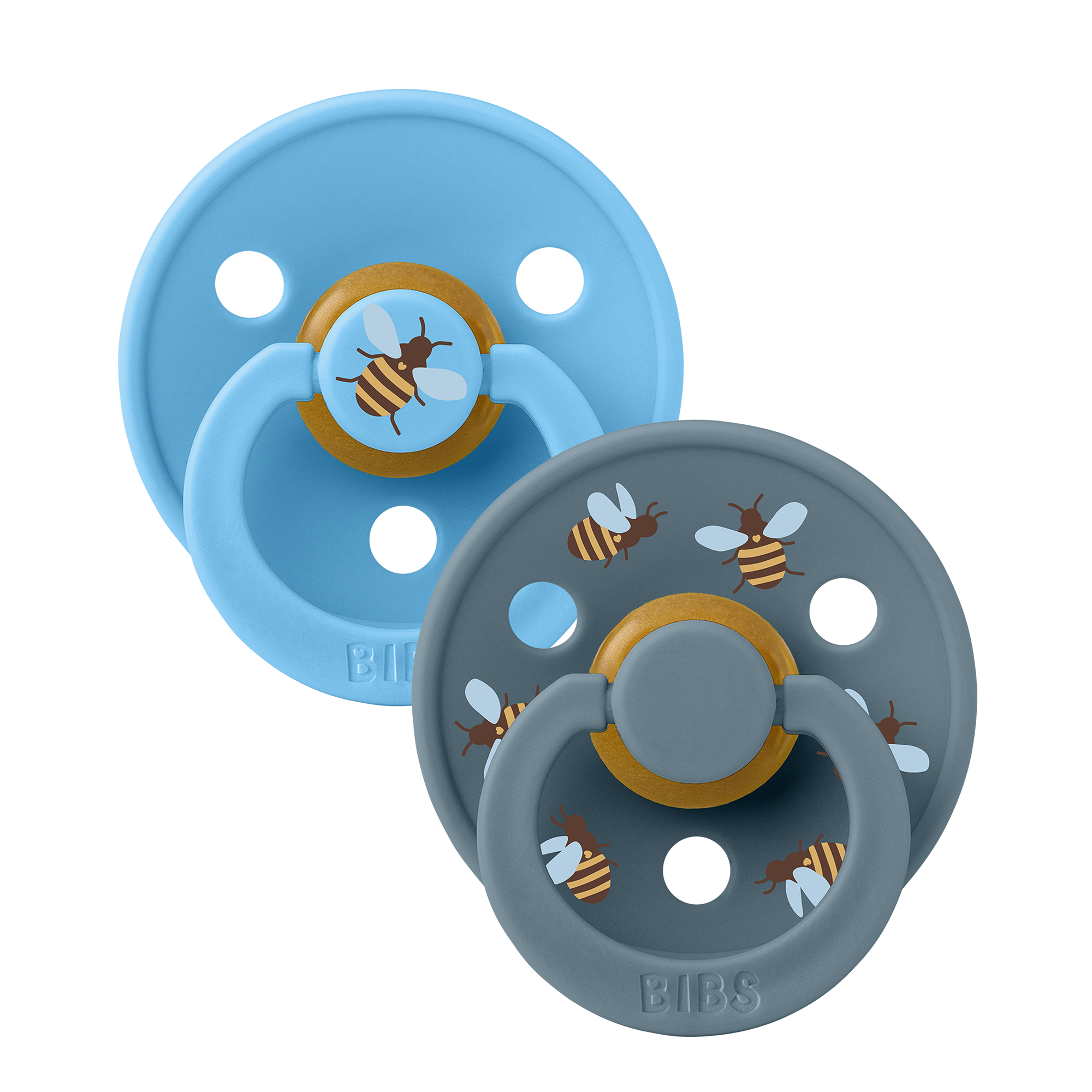 BIBS Pacifier Studio Colour 2 PACKBumblebee Latex size 3 Breeze Sky Mix BIBS Pacifier Studio Colour 2 PACKBumblebee Latex size 3 Breeze Sky Mix