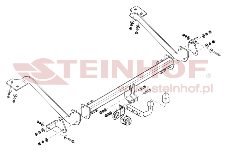 Citroen Berlingo II (length 4628mm) Tow Bar (2008-2011) C-015
