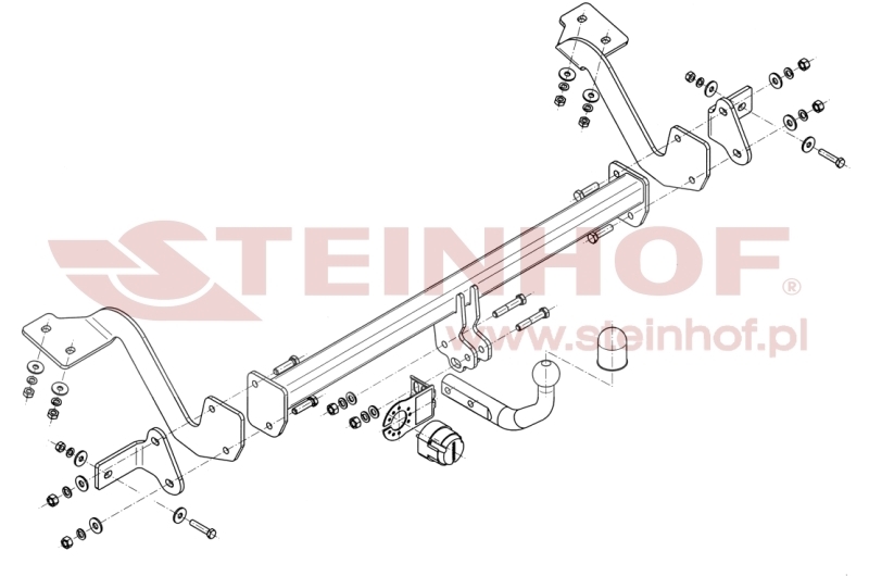 Citroen Berlingo II (incl. Multispace)
(length 4380 mm) Tow Bar (2008-®) C-023