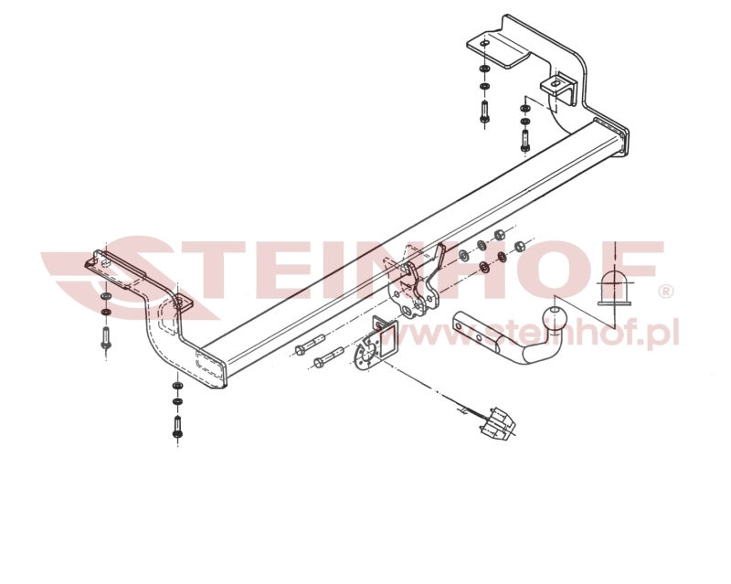 Citroen C5 4/5D Tow Bar (2001-2004) C-032