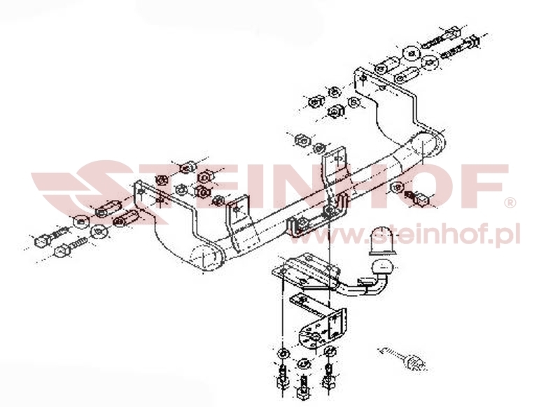 Peugeot 106 3/5D Tow Bar (1996-2004) C-105