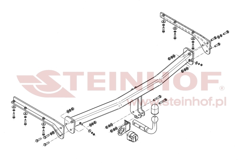 Chrysler Voyager (LWB) (Stow'n Go) Tow Bar (2005-2008) C-205