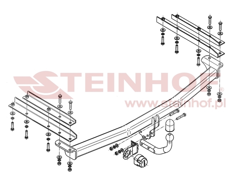 Chrysler Grand Voyager (Stow'n Go) Tow Bar (2008-2011) C-207