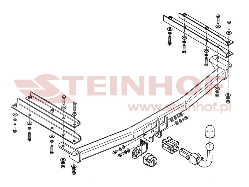 Chrysler Grand Voyager (Stow'n Go) Tow Bar (2008-2011) C-208