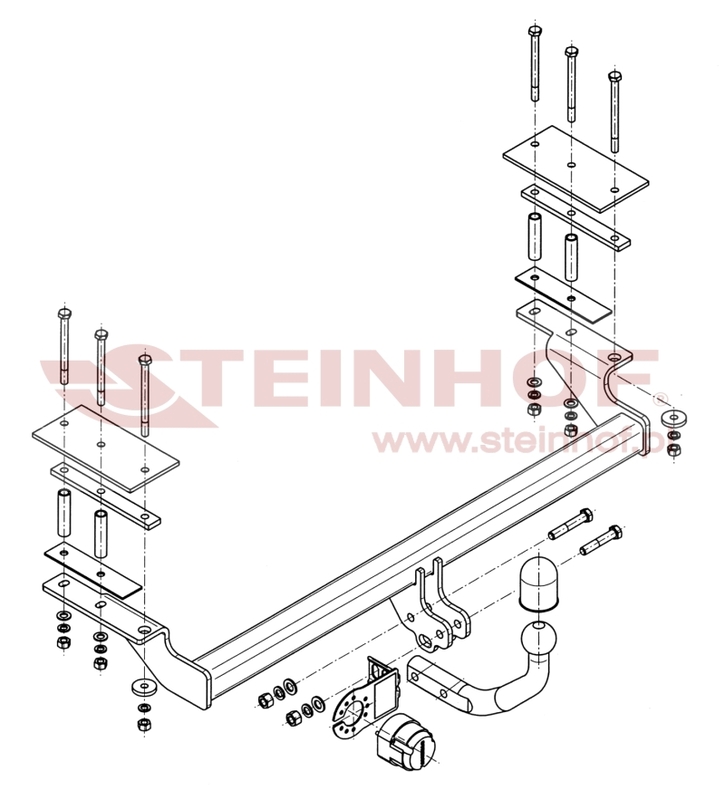 Chevrolet Lacetti 4D Tow Bar (2003-2010) C-266