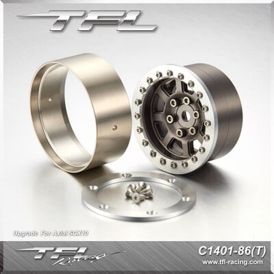 TFL 1.9 inch 8-Spoke H/Duty Wheel (Grey/Silver)