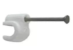 CABLE CLIPS 5mm WHITE FOR CAT5 CABLE