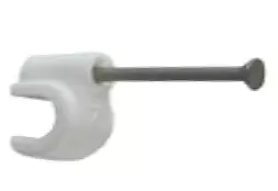 CABLE CLIPS 5mm WHITE FOR CAT5 CABLE
