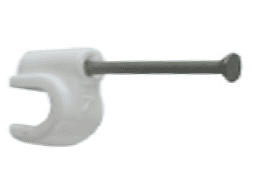 CABLE CLIPS 5mm WHITE FOR CAT5 CABLE