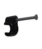 CABLE CLIPS 5mm BLACK FOR CAT5 CABLE