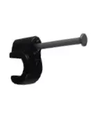 CABLE CLIPS 5mm BLACK FOR CAT5 CABLE