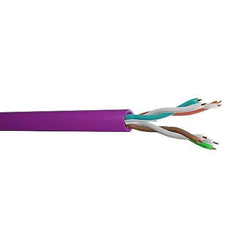 CAT5e 4P U/UTP LSZH SOLID COPPER 305m DRUM (PURPLE)
