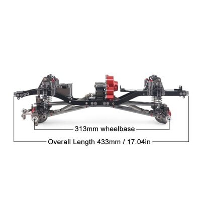 1/10 RC Crawler Car 313mm 312mm 12.3" Wheelbase Metal Chassis Frame Suspension 1/10 RC Crawler Car 313mm 312mm 12.3" Wheelbase Metal Chassis Frame Suspension