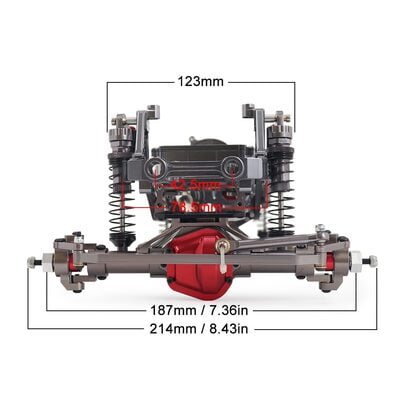 1/10 RC Crawler Car 313mm 312mm 12.3" Wheelbase Metal Chassis Frame Suspension 1/10 RC Crawler Car 313mm 312mm 12.3" Wheelbase Metal Chassis Frame Suspension