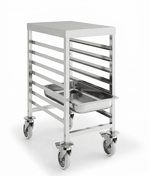 Carro Bajo Gastronorm 2/1 Dim: 650X740X860 Desmont