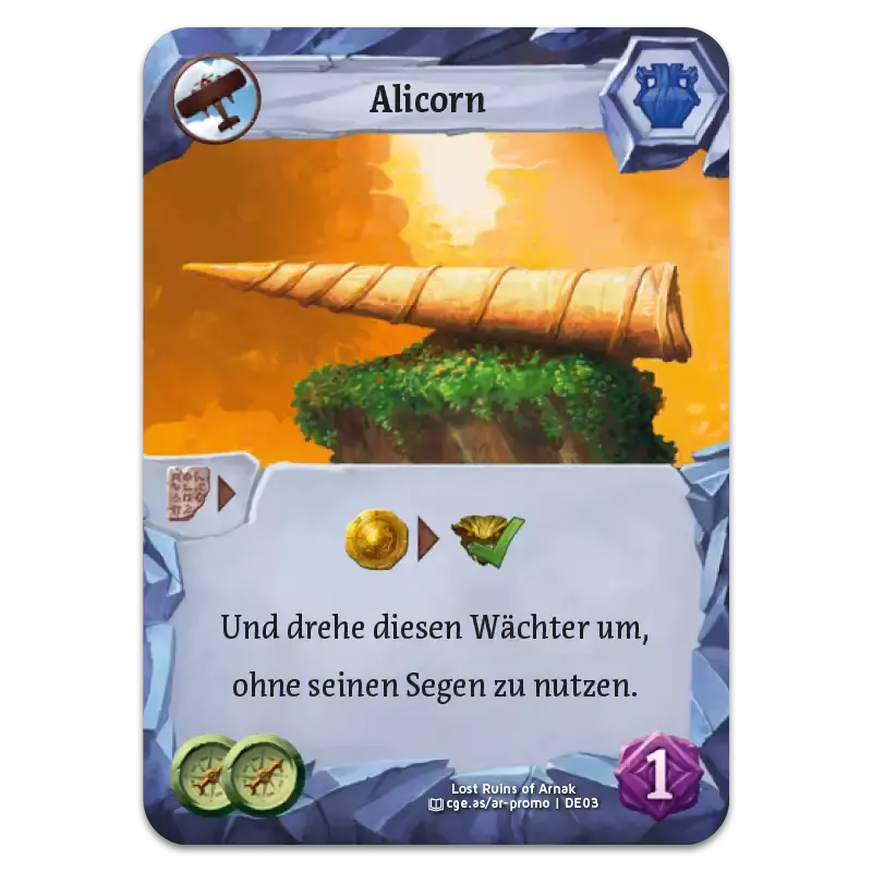 Die verlorenen Ruinen von Arnak Alicorn-Karte PROMO