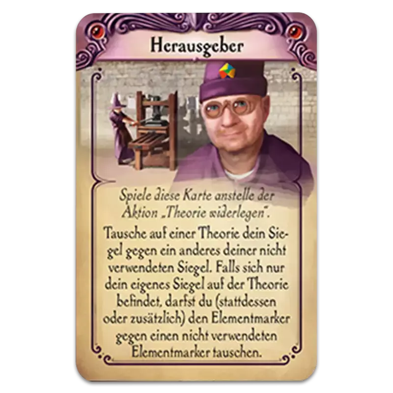 Die Alchemisten: Herausgeber-Karte PROMO DEUTSCH