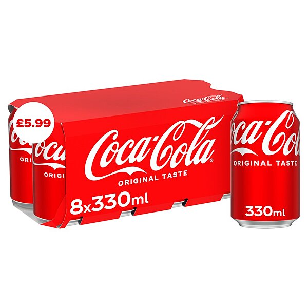 Coca-Cola Original Taste 8 x 330ml PM £5.99