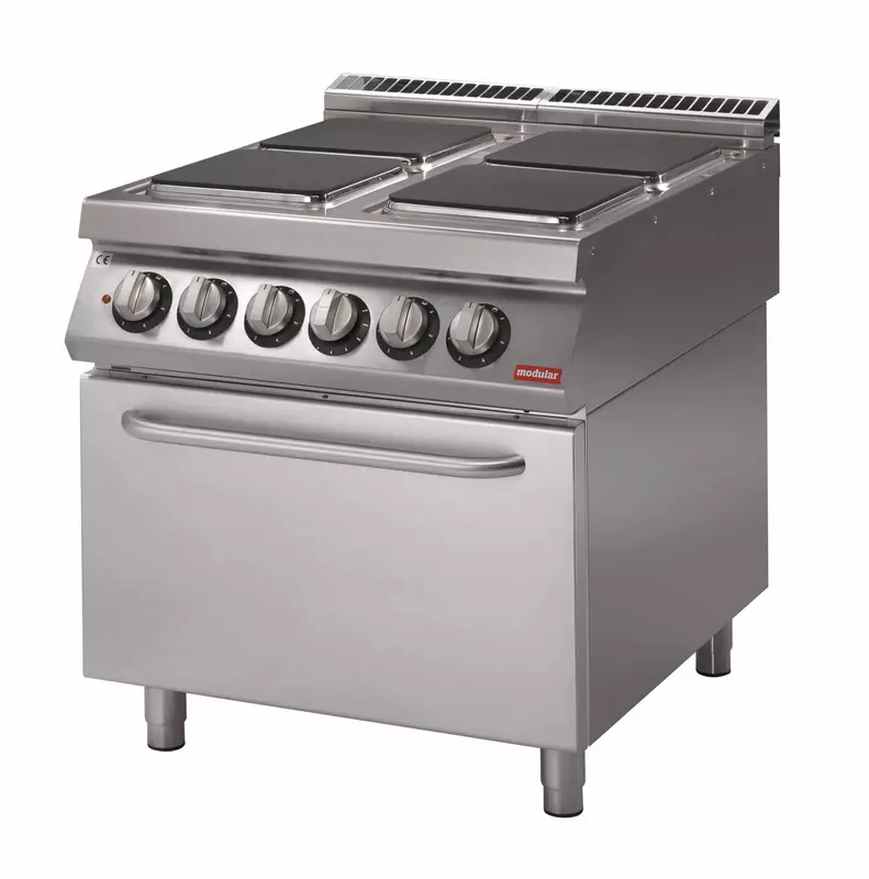 Cocina eléctrica de placa cuadrada con horno S.700 SV 78 CFEQ