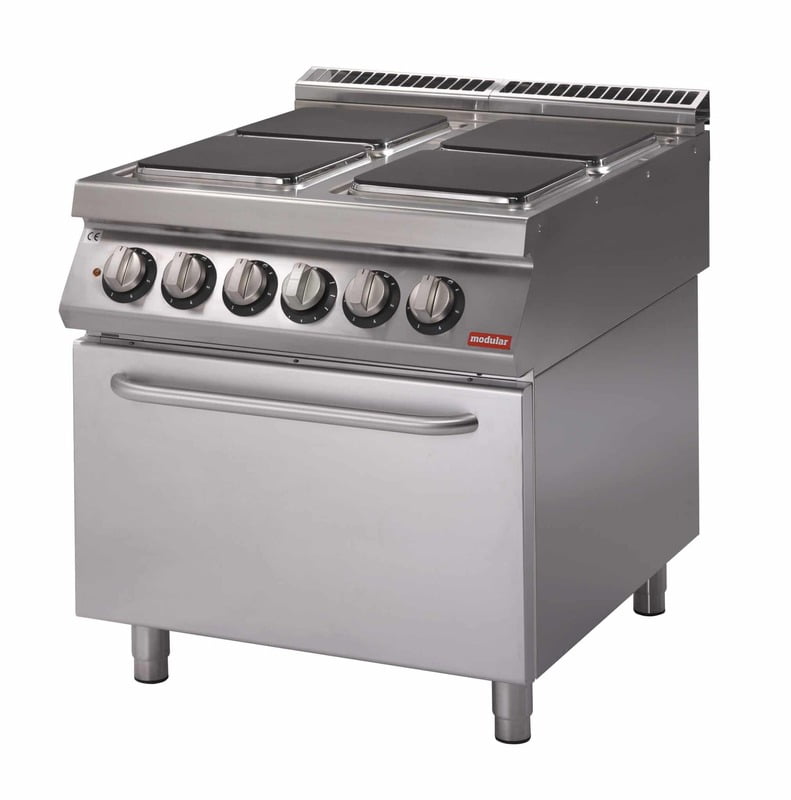 Cocina eléctrica de placa cuadrada con horno S.700 SV 78 CFEQ