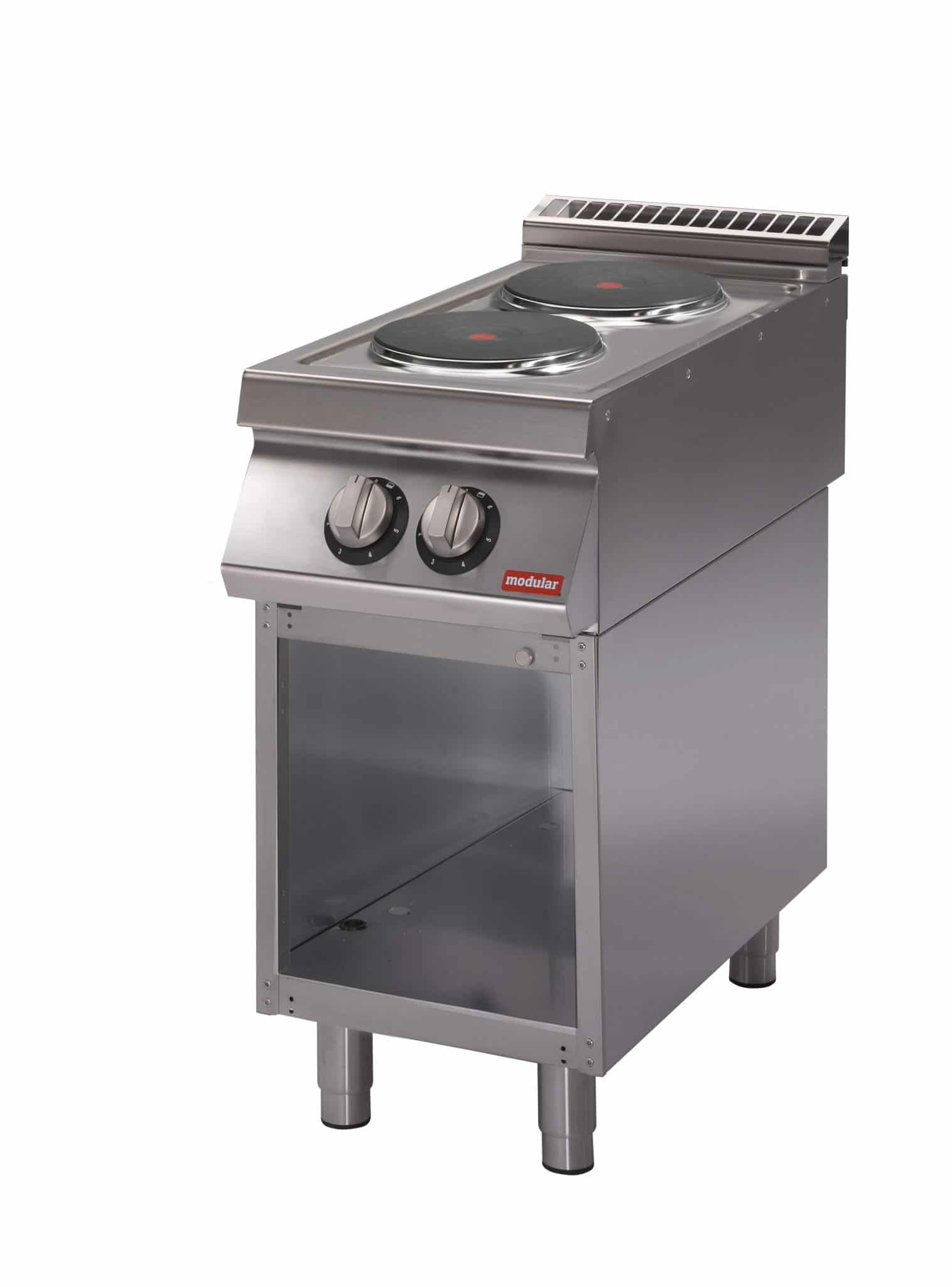 Cocina eléctrica de placa redonda y mueble abierto S.700 SV 74 PCE