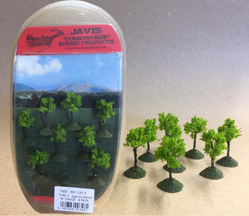 Javis - CST3 - COUNTRYSIDE TREES - 8 x 45mm N GAUGE