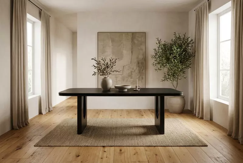 Nord Dining Table 220 Caviar