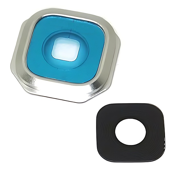 For Samsung Galaxy A7 2016 A710 - Replacement Camera Lens And Bracket With Adhesive - Silver