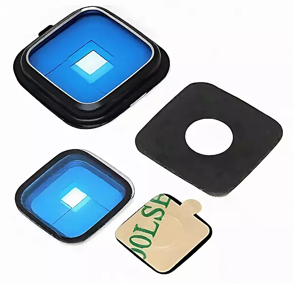 For Samsung Galaxy Note 4 - Replacement Camera Lens Glass Panel And Bracket - Black