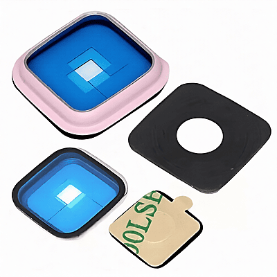 For Samsung Galaxy Note 4 - Replacement Camera Lens Glass Panel And Bracket - Pink