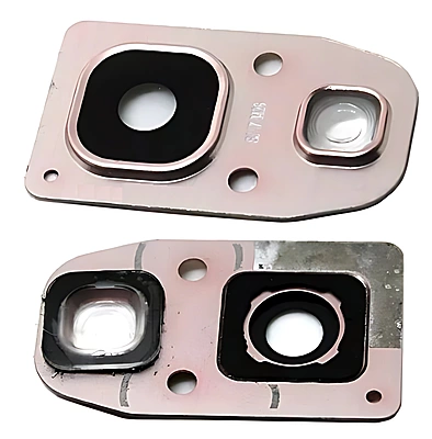 For Samsung Galaxy A7 2017 (A720) - Replacement Camera Lens With Bracket - Pink