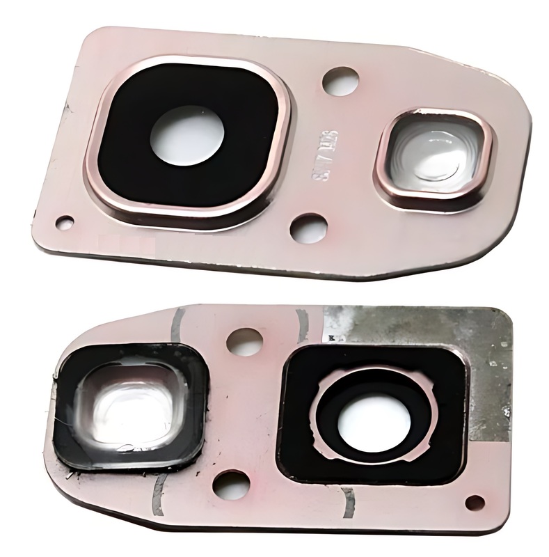 For Samsung Galaxy A7 2017 (A720) - Replacement Camera Lens With Bracket - Pink