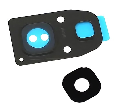 For Samsung Galaxy A320 , A3 2017 - Replacement Camera Lens Bezel , Bracket - Black