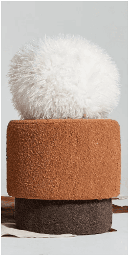 PLAIDS COCOONING - Coussin boule fausse fourrure Douchka PLAIDS COCOONING - Coussin boule fausse fourrure Douchka